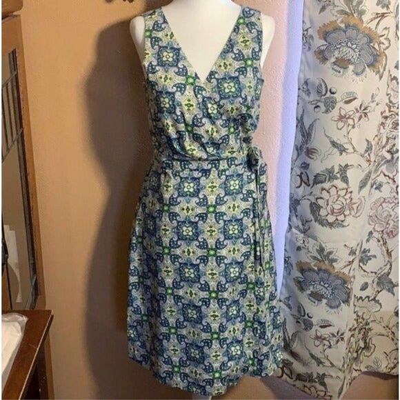 Tommy Hilfiger Paisley Wrap Dress Size Small - Picture 1 of 13